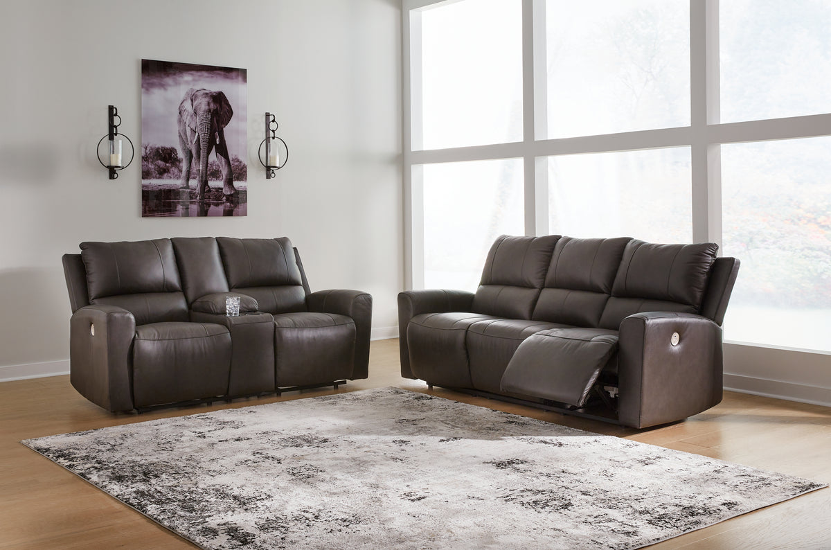 Diamond Furniture - Ashley Furniture - Boxmere Power Reclining Sofa and Loveseat - Power Reclining Sofa and Loveseat - U13100U1