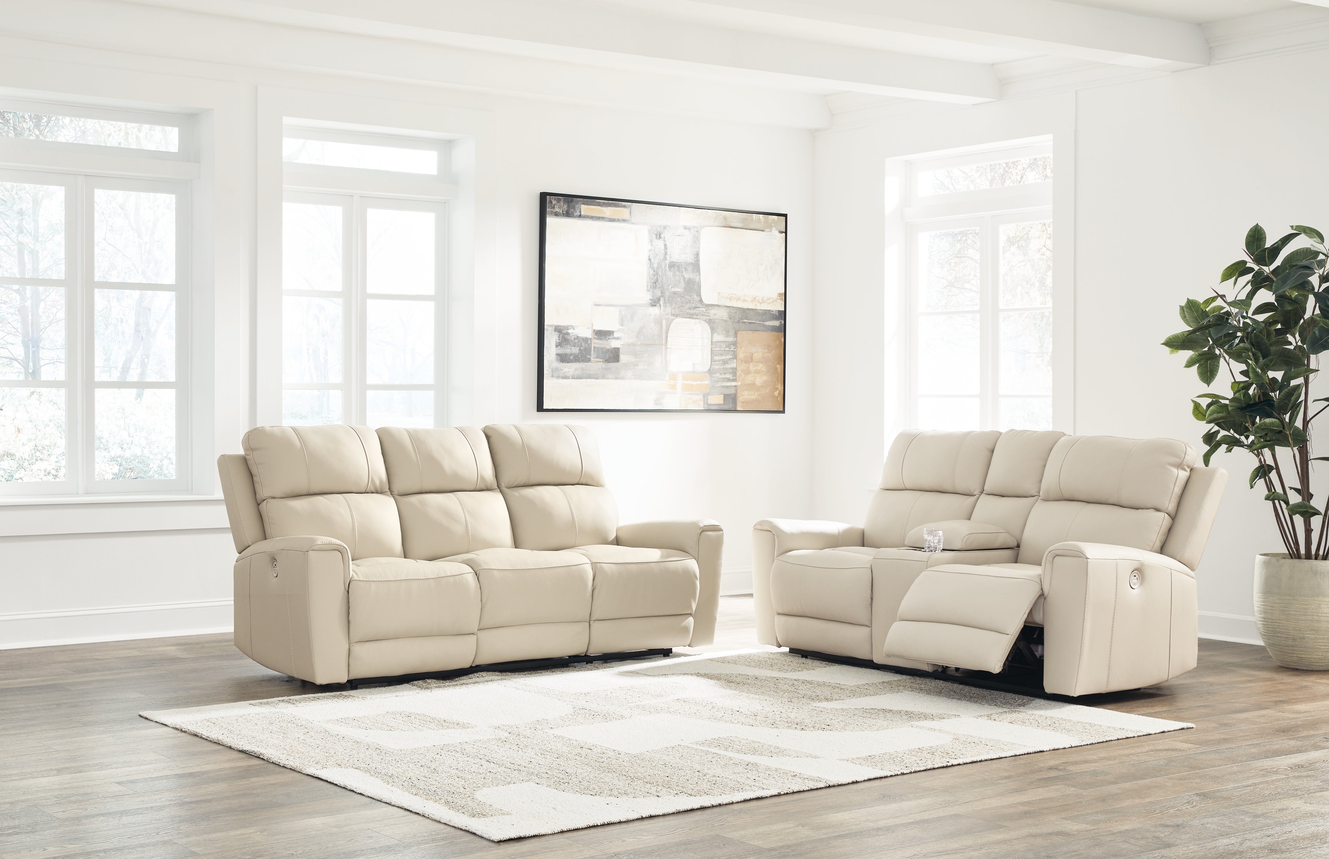 Diamond Furniture - Ashley Furniture - Dahlmoore Power Reclining Sofa and Loveseat - Power Reclining Sofa and Loveseat - U13200U1