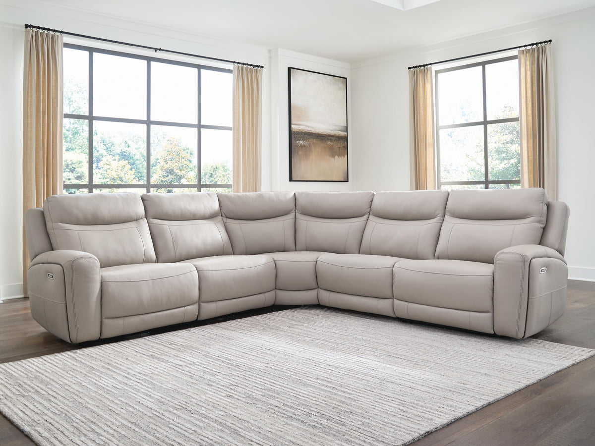 Diamond Furniture - Ashley Furniture - Gravier 5-Piece Power Reclining Sectional - 5-Piece Power Reclining Sectional - U13300S4