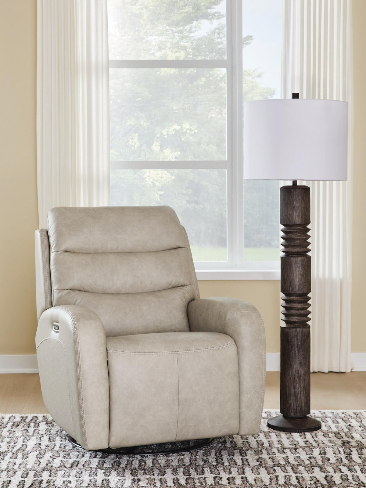 Diamond Furniture - Ashley Furniture - Motion-Max Swivel Glider Power Recliner - Swivel Glider Power Recliner - PCU1550095