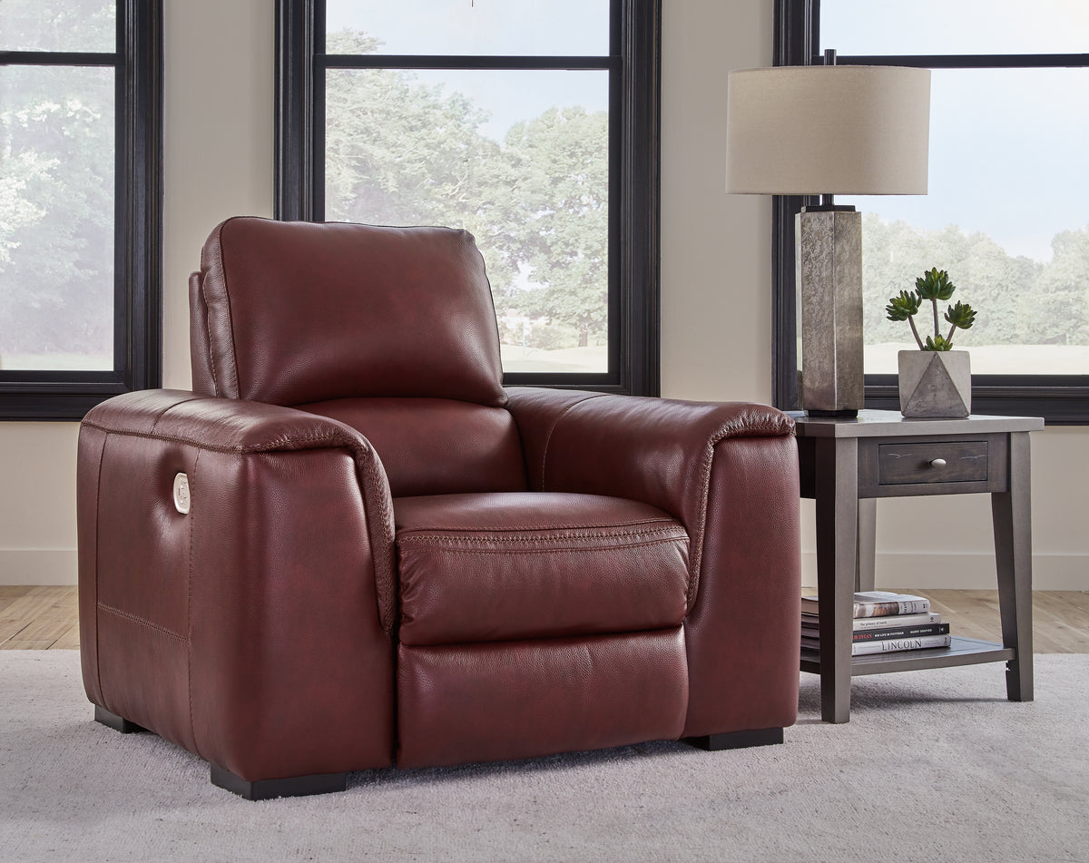 Diamond Furniture - Ashley Furniture - Alessandro Living Room - PWR REC Loveseat/CON/ADJ HDRST / Walnut - U2550218
