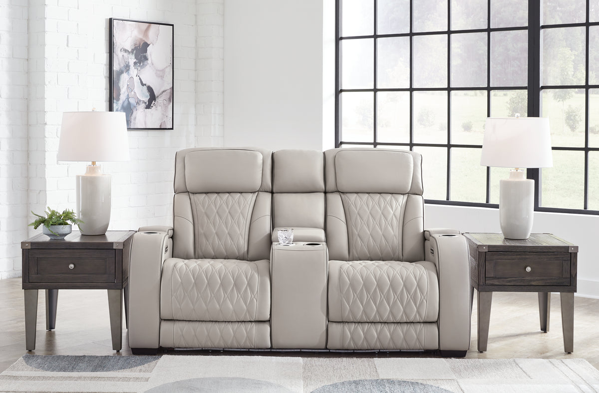 Diamond Furniture - Ashley Furniture - Boyington Power Reclining Loveseat with Console - PWR REC Loveseat/CON/ADJ HDRST - U2710518