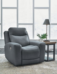 Diamond Furniture - Ashley Furniture - Mindanao Living Room - PWR REC Loveseat/CON/ADJ HDRST / Steel - U5950418