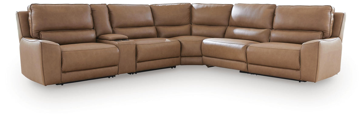 Diamond Furniture - Ashley Furniture - DeepWakes 6-Piece Power Reclining Sectional - 6-Piece Power Reclining Sectional - PCU62606S10