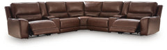 Diamond Furniture - Ashley Furniture - DeepWakes 7-Piece Reclining Sectional with Storage Consoles - 7-Piece Reclining Sectional with Storage Consoles - PCU62607S34