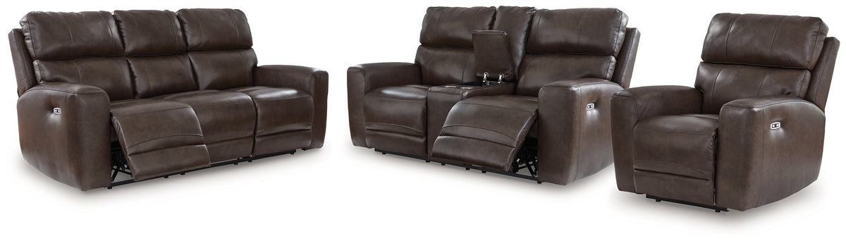 Diamond Furniture - Ashley Furniture - Crossplex Power Reclining Sofa, Loveseat and Recliner - Power Reclining Sofa, Loveseat and Recliner - PCU64506U2
