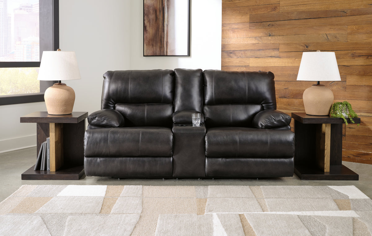 Diamond Furniture - Ashley Furniture - Mountainous Living Room - PWR Recliner/ADJ Headrest / Eclipse - U6580182