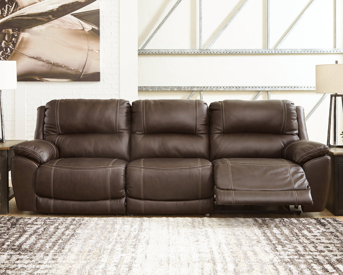 Diamond Furniture - Ashley Furniture - Dunleith 3-Piece Power Reclining Sofa - 3-Piece Power Reclining Sofa / Chocolate - U71604S5