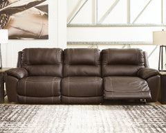 Diamond Furniture - Ashley Furniture - Dunleith 3-Piece Power Reclining Sofa - 3-Piece Power Reclining Sofa / Chocolate - U71604S5