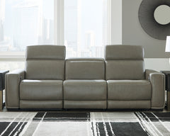 Diamond Furniture - Ashley Furniture - Correze Sectional - 2-Piece Power Reclining Sectional / Gray - U94202S10