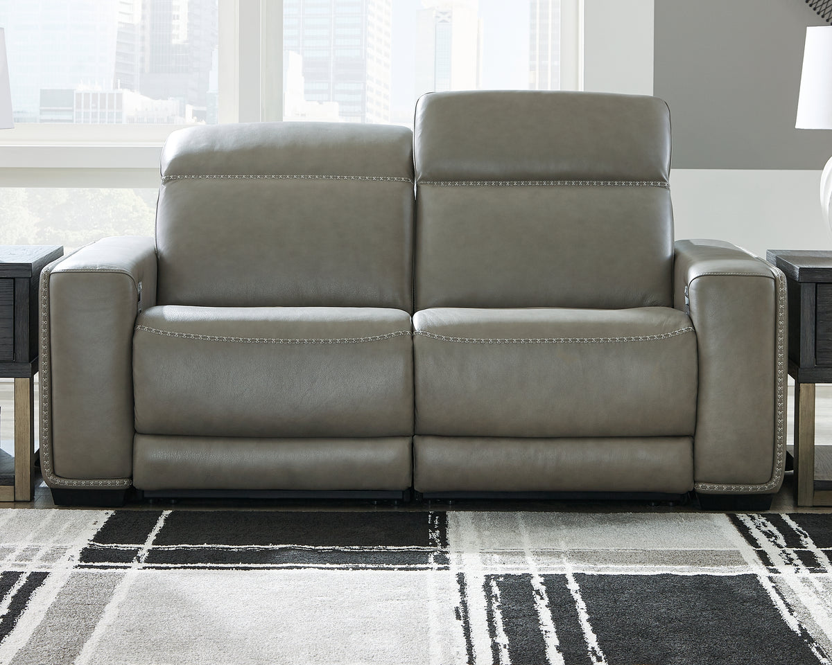 Diamond Furniture - Ashley Furniture - Correze 2-Piece Power Reclining Sectional - 2-Piece Power Reclining Sectional / Gray - U94202S10