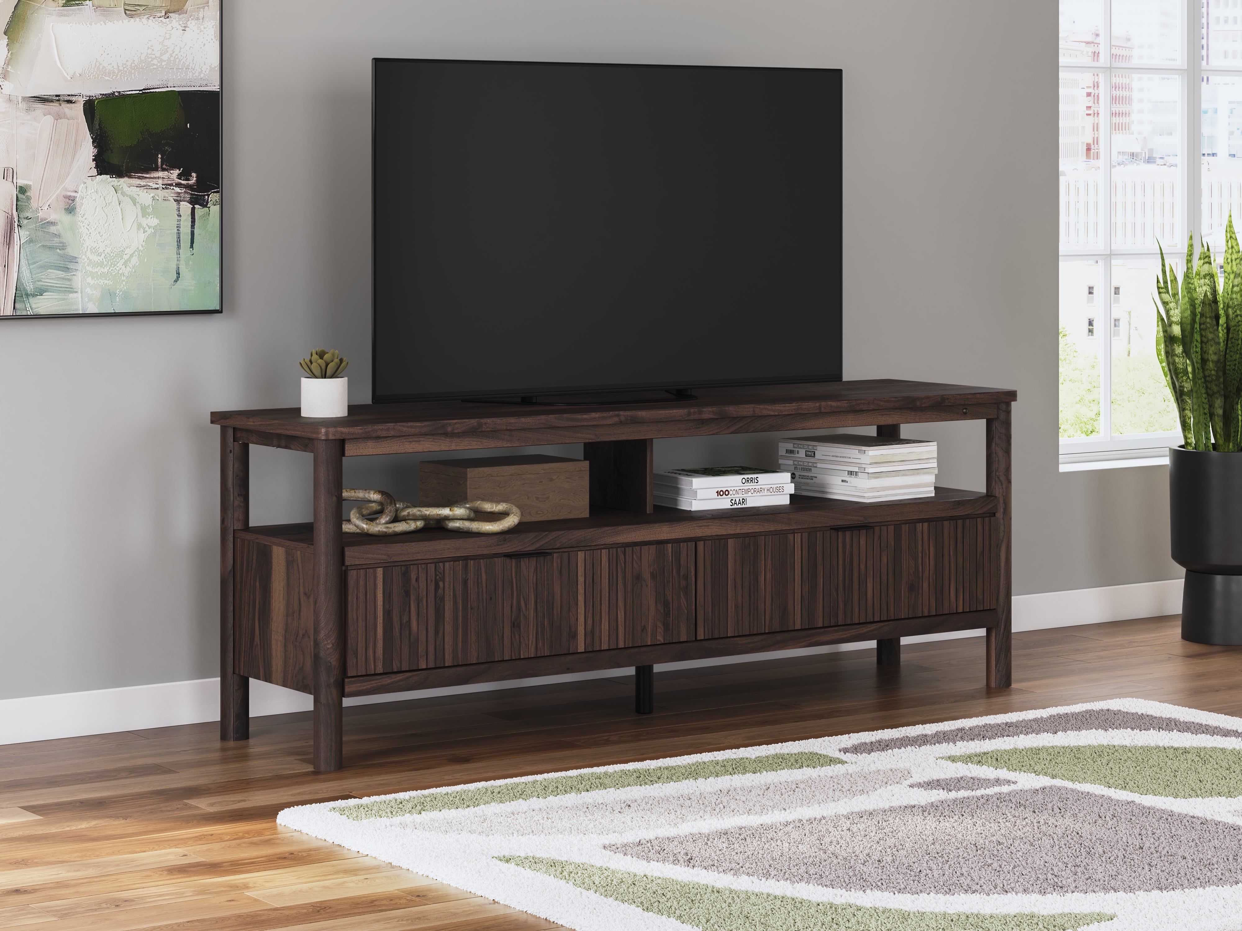 Diamond Furniture - Ashley Furniture - Cadmori TV Stand - 72" / Brown - W2614-68
