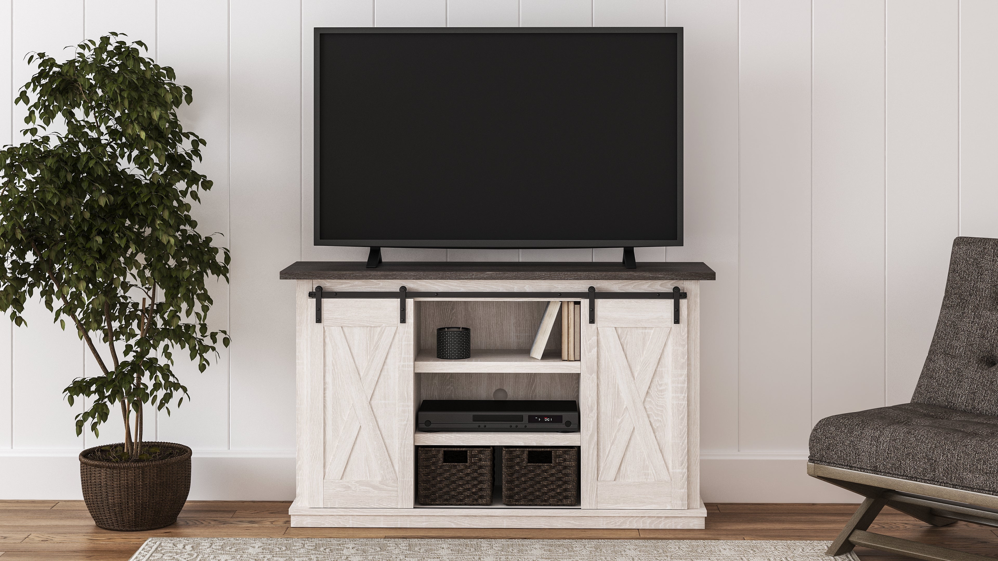 Diamond Furniture - Ashley Furniture - Dorrinson 54" TV Stand - 54" / Two-tone - W287-48