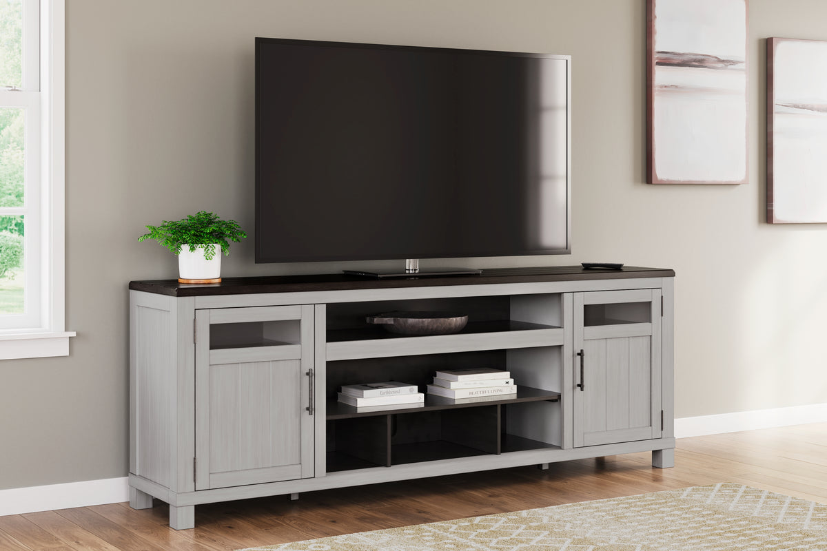 Diamond Furniture - Ashley Furniture - Darborn 88" TV Stand - 88" / Gray/Brown - W796-68