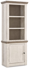Diamond Furniture - Ashley Furniture - Havalance Left Pier Cabinet - Left Pier Cabinet / Two-tone - W814-33