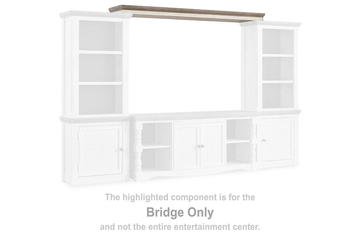 Diamond Furniture - Ashley Furniture - Havalance Entertainment Center - Bridge / Two-tone - W814-35