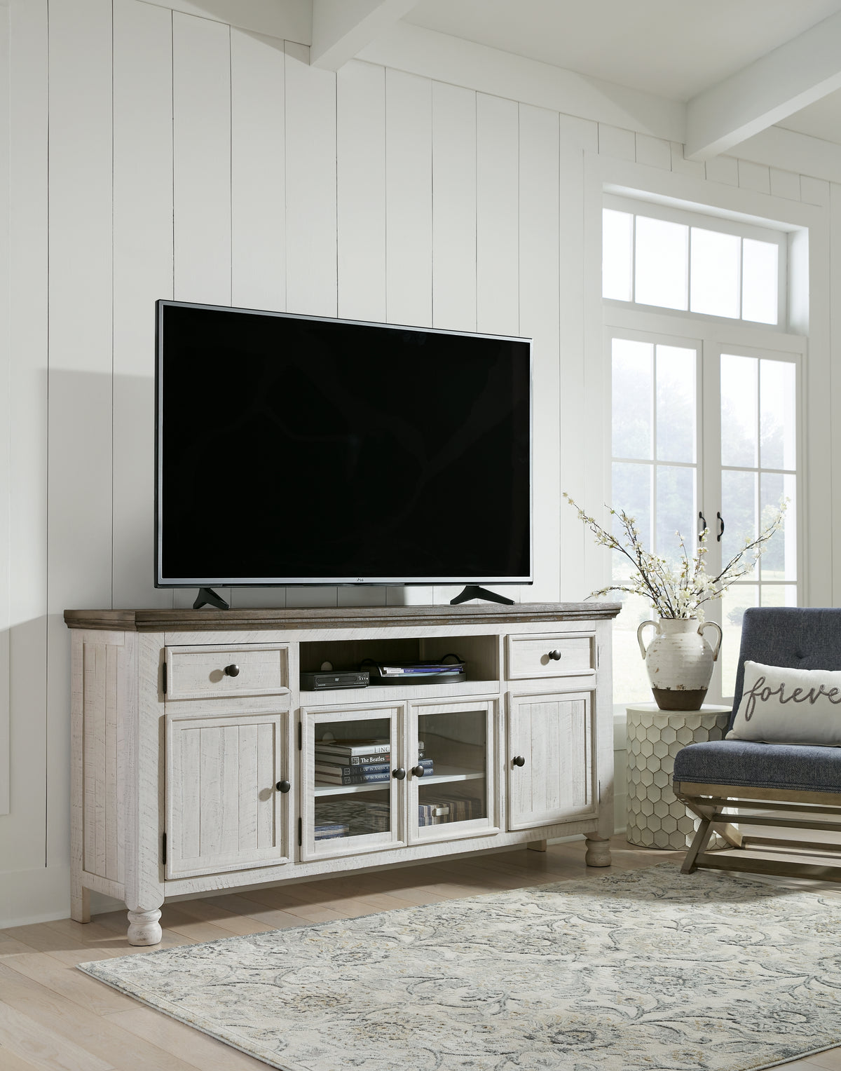 Diamond Furniture - Ashley Furniture - Havalance TV Stand - TV Stand / Two-tone - W814-68
