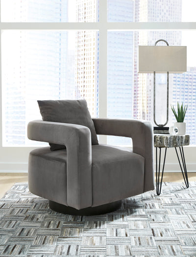 Alcoma Swivel Accent Chair - Diamond Furniture