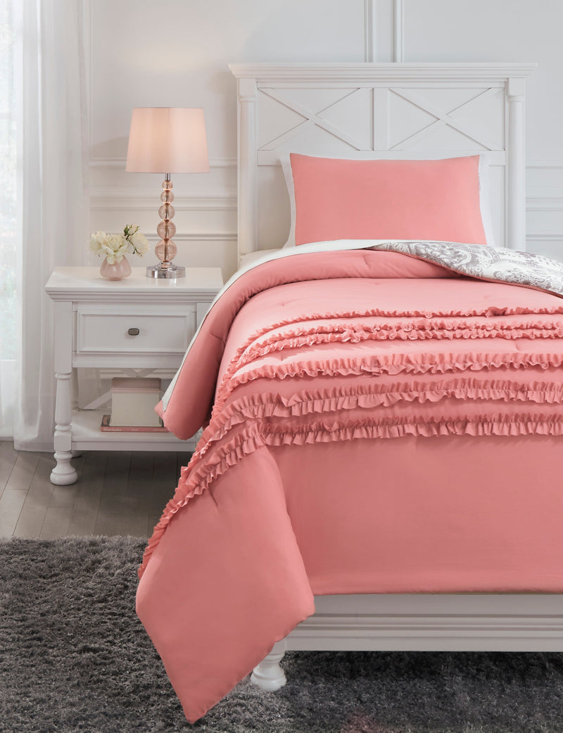Avaleigh Twin Comforter Set - Diamond Furniture