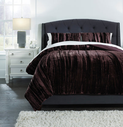 Wanete 3-Piece King Comforter Set - Diamond Furniture