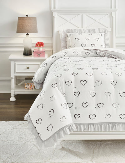 Hartlen Twin Comforter Set - Diamond Furniture